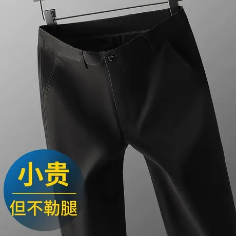 秋冬休闲裤男士秋装中年爸爸裤子宽松长裤弹力大码厚款秋款直筒裤商品大图