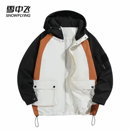 雪中飞冲锋衣男款2025新款春秋季户外防风防水登山服夹克外套男商品大图