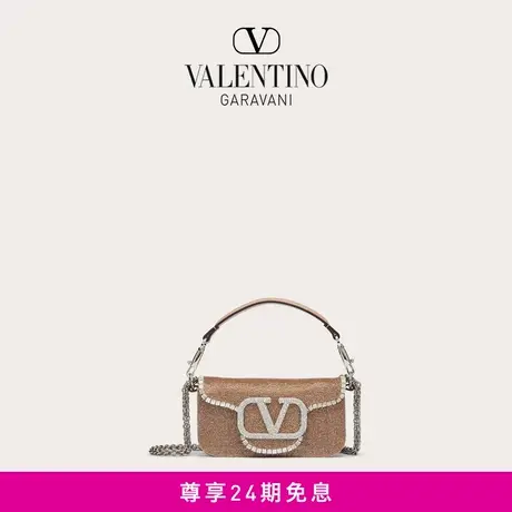 【24期免息】华伦天奴VALENTINO女士 LOCO 小号仿水晶手袋肩背包商品大图