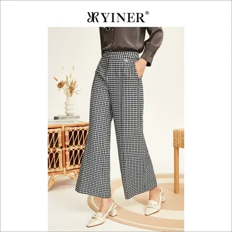 YINER音儿专柜女装2022冬季新款休闲裤8C32520500商品大图
