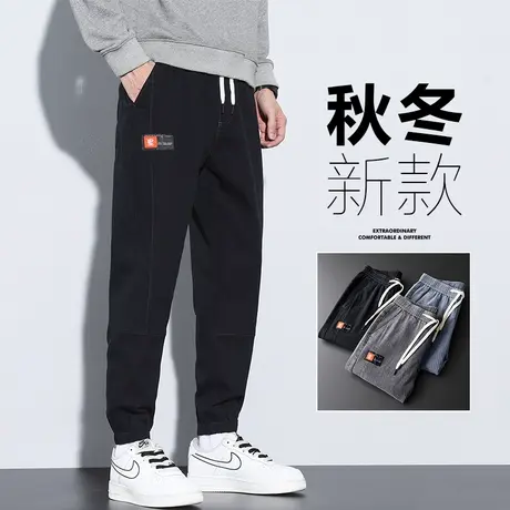 秋冬季潮牌工装普陀西部牛仔裤子男士2024新款高级感痞帅男裤冬天商品大图