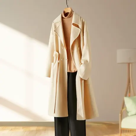 长款双面呢大衣商品大图