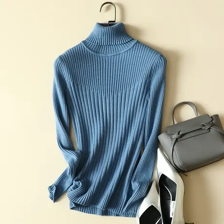 高领毛衣打底衫女士内搭秋冬2022年新款加厚爆款洋气百搭针织上衣商品大图