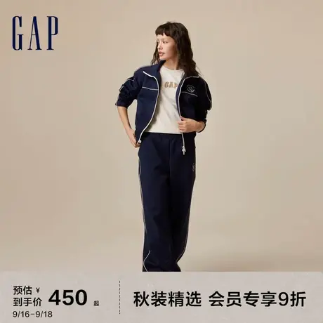 Gap女装秋季2023新空气三明治款LOGO短外套770070宽松夹克图片