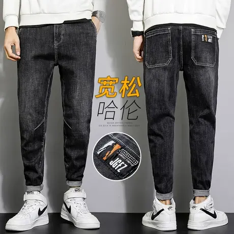 春秋款牛仔长裤男士直筒宽松休闲男裤子2023年新款潮高端水洗秋季商品大图