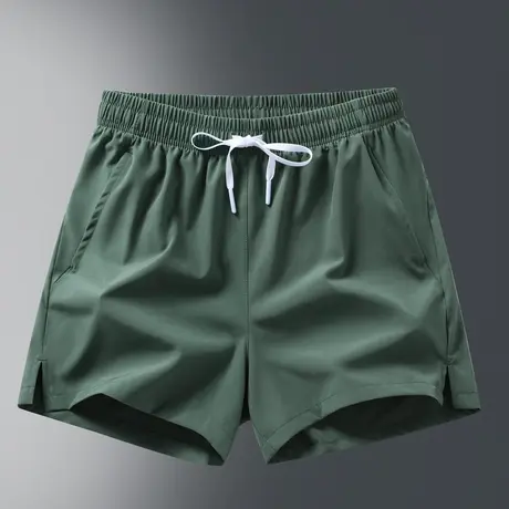 男士休闲短裤夏季轻薄速干运动五分中裤青少年宽松冰丝沙滩裤子男商品大图