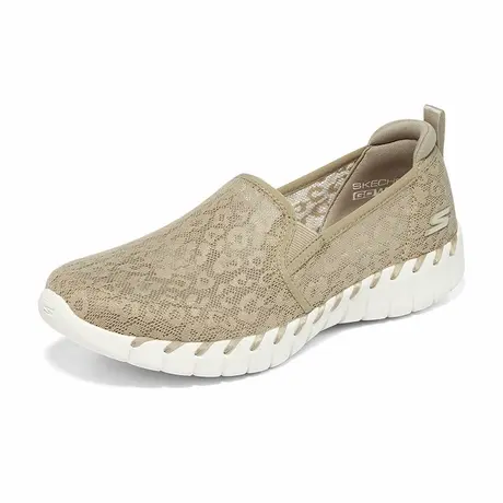 Skechers斯凯奇夏季百搭单鞋甜美蕾丝一脚蹬女透气懒人鞋健步鞋商品大图