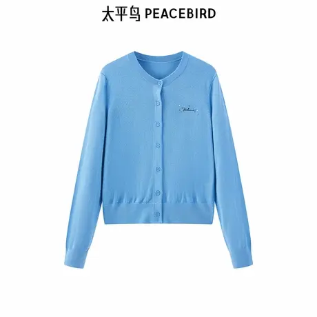 【商场同款】太平鸟女装年秋季新款美丽诺羊毛开衫A1EAE3424图片