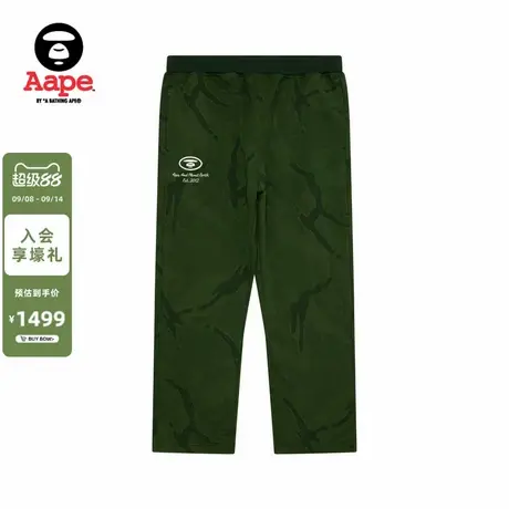 Aape旗舰店男装秋冬猿人刺绣迷彩潮流薄绒休闲长裤C653XXP商品大图