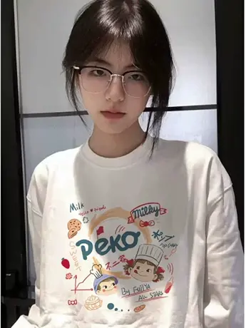 仿棉长袖t恤女2023新款春秋装冬季内搭打底衫大码胖mm巨显瘦上衣商品大图