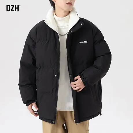 男士立领棉服男冬季加厚潮牌休闲棉衣外套潮高级感男装2023年新款图片