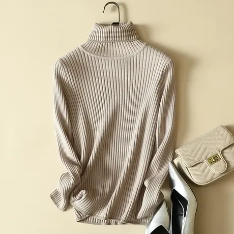 高领毛衣打底衫女士内搭秋冬2022年新款加厚爆款洋气百搭针织上衣商品大图