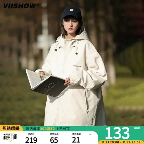 VIISHOW防风冲锋夹克外套男款春秋季美式春季潮牌户外机能痞帅夹商品大图