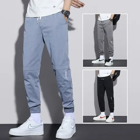 秋季春秋款痞帅男裤子潮牌工装休闲裤男士直筒宽松炸街2023年新款商品大图