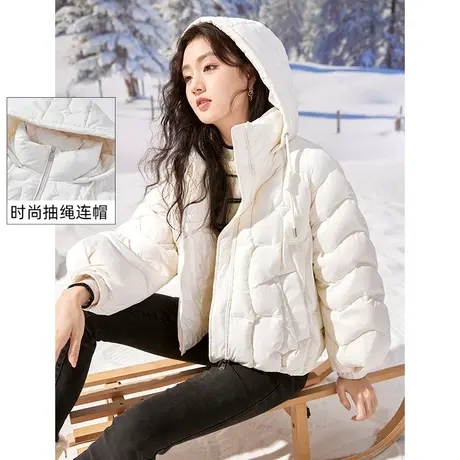 【拜年专场】香影短款羽绒服女冬季2023新款90白鸭绒时尚洋气高级商品大图