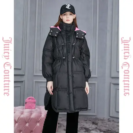 Juicy Couture橘滋女装新款中长款下摆开衩女式品牌羽绒服反季商品大图