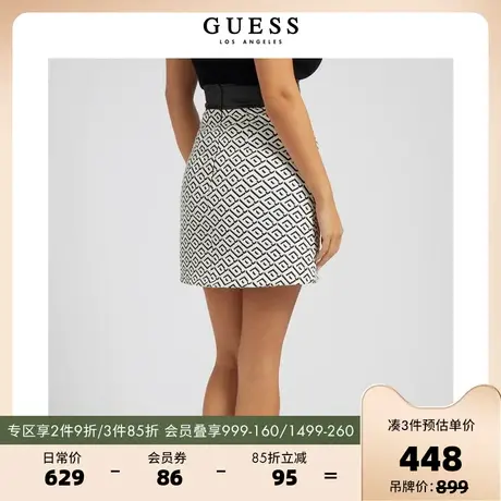 GUESS女士时尚印花包臀半身裙-W3RD45WF5F0图片