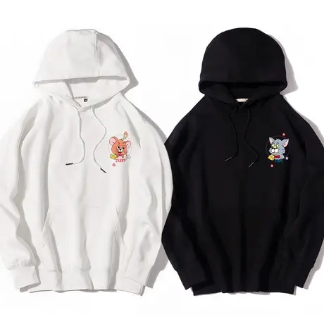 秀洛联名款猫和老鼠卫衣男士春秋季宽松美式高街情侣女装潮牌外套商品大图