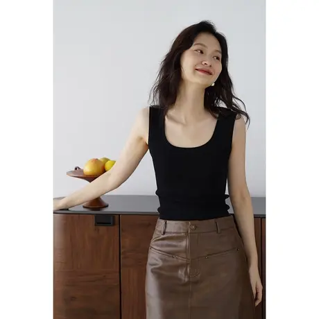 嘉茱莉2023秋冬新款背心女内搭设计感打底小吊带ins超火内穿上衣图片