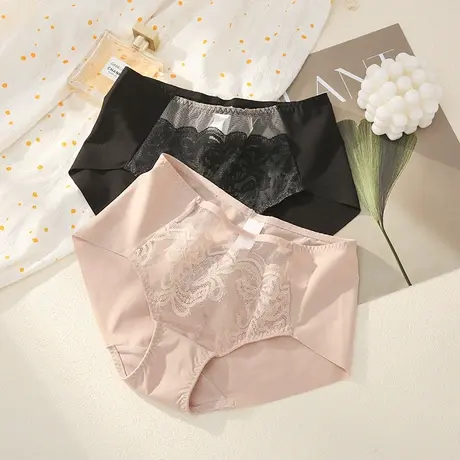Shaply/莎莲妮内裤女中腰无痕透气舒适包臀三角裤头女士平角短裤商品大图