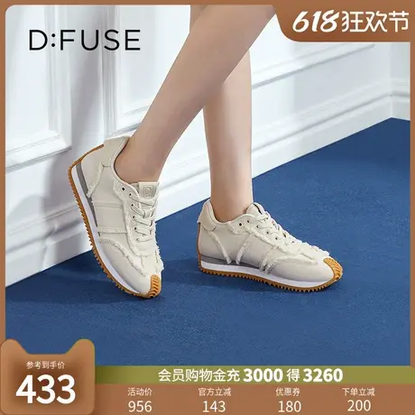 Dfuse迪芙斯2024秋季新款休闲牛仔阿甘鞋德训鞋运动鞋DF41112011图片