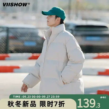 VIISHOW棉衣男冬季新款短款宽松立领加厚棉服休闲oversize外套潮商品大图