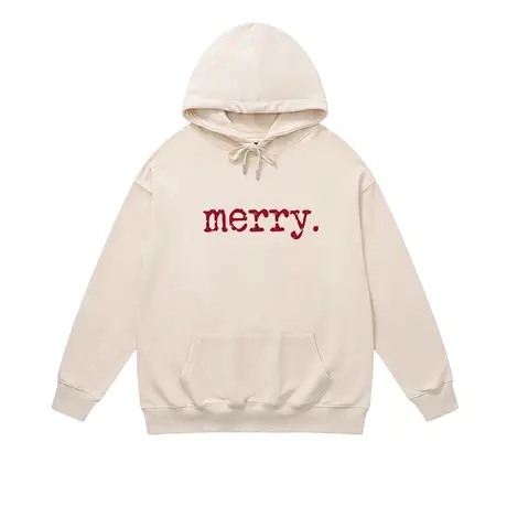 潮流简约字母印花连帽卫衣女街头复古慵懒宽松薄款学生帽衫男商品大图