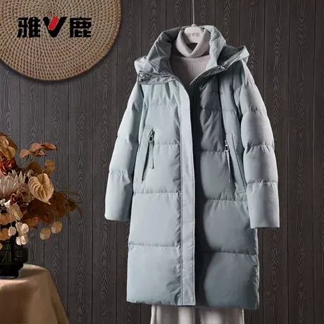 2025雅鹿正品冬季加厚超保暖中长款羽绒服女款显瘦时尚女士过膝图片