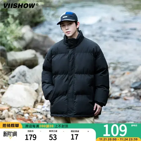 VIISHOW宽松面包服衣服冬季男生痞帅棉衣美式棉服男潮牌加厚保暖商品大图
