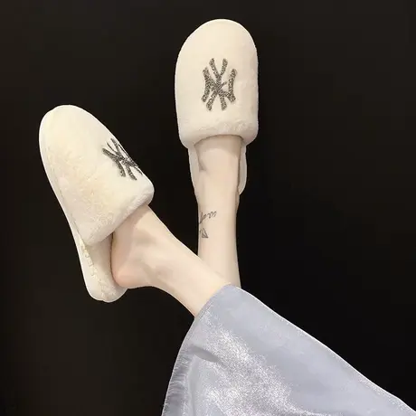 包头拖鞋女冬季新款韩版软底外穿居家棉拖保暖室内家居女士女款图片