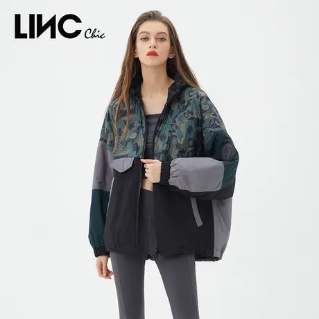 LINC金羽杰轻薄羽绒服女2023冬新款反季专柜断码宽松连帽运动外套商品大图