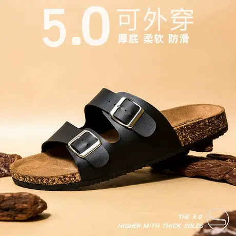 勃肯拖鞋男夏季外穿防滑厚底运动凉拖2025年新款户外休闲沙滩凉鞋商品大图