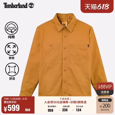Timberland添柏岚官方男装衬衫式外套户外休闲抓绒保暖舒适|A5MB2图片