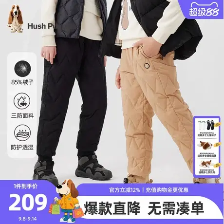 暇步士童装儿童羽绒裤大童冬装新款男童三防长裤女童休闲保暖裤子商品大图