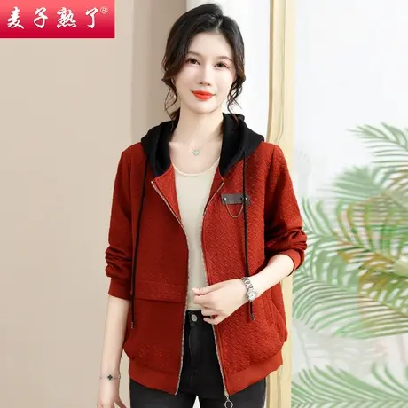 妈妈秋装外套新款奶奶短风衣阔太太洋气老人上衣中年妇女装春50岁商品大图