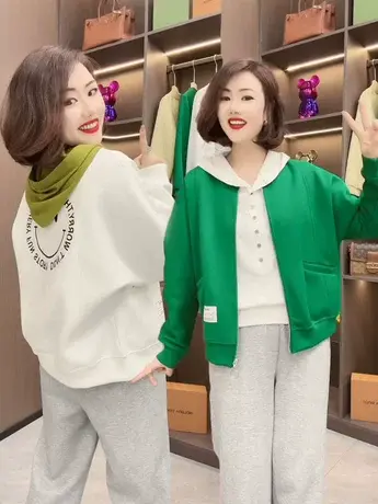 春秋衣服女2023新款宽松休闲气质百搭春款外穿韩版棒球服外套女潮商品大图