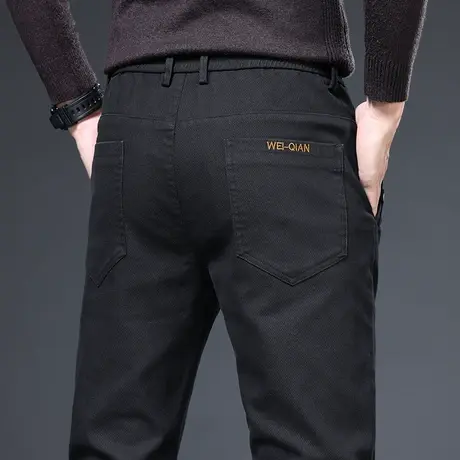 秋天弹力西装西裤男款春秋款休闲裤子秋季男士中年爸爸装西服男裤商品大图