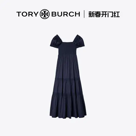 【12期免息】TORY BURCH 汤丽柏琦 褶裥迷笛连衣裙73744商品大图