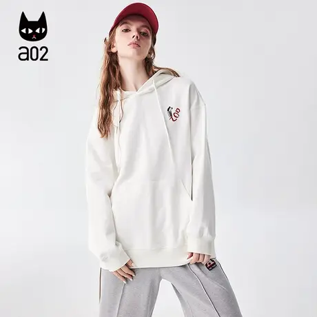 a02【城市步行】2024春季新款连帽超酷潮流个性涂鸦卫衣宽松舒适商品大图