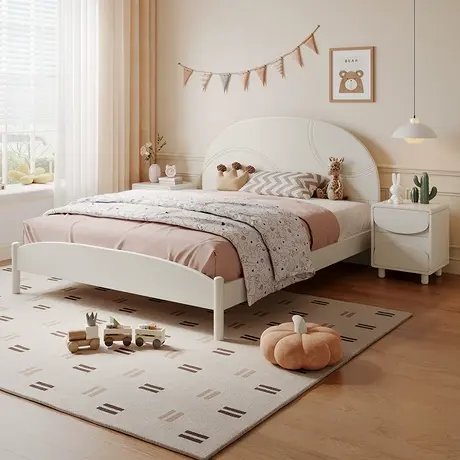 【立即抢购】全友家居儿童床简约现代卧室青少年1.5米1.2米单人床图片