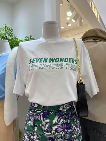 白色短袖t恤女夏季2021新款韩版ins潮简约字母宽松百搭半袖上衣服商品大图