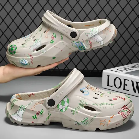 大码雨鞋夏季新款速干雨凉鞋男踩屎感厨房防滑鞋男防水鞋子男款46商品大图