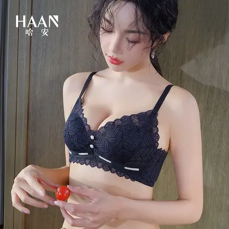 内衣女小胸聚拢显大收副乳防下垂胸罩上托调整型加厚文胸套装夏季商品大图