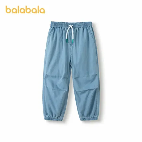巴拉巴拉童装男童裤子儿童长裤夏装中大童凉感牛仔裤商品大图