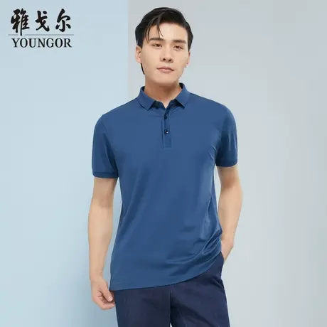 雅戈尔奥莱 商场同款男士短袖T恤新款官方正品商务休闲短袖POLO衫商品大图