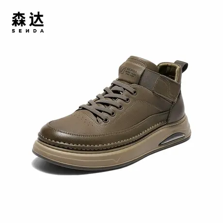 森达工装靴男2025冬新商场同款时尚户外厚底休闲短靴V3051DD5商品大图