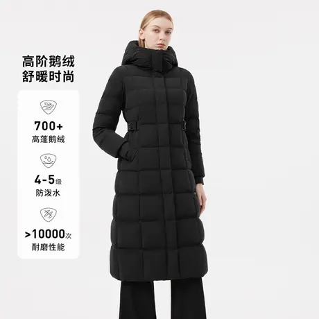 【高端鹅绒】坦博尔奥莱冬季款羽绒服女长款过膝蓄热保暖外套图片