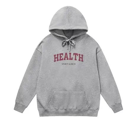 美式复古街头字母连帽卫衣男士秋季潮牌运动青少年薄款上衣潮商品大图