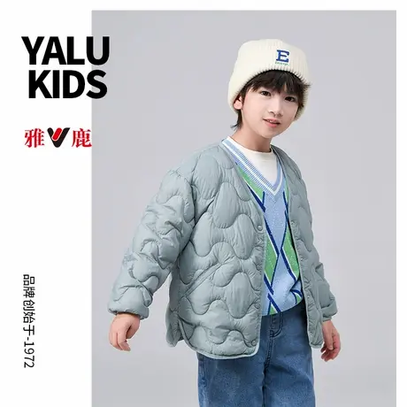 雅鹿儿童超轻薄羽绒服春秋冬短款男女童保暖亲子装百搭外套内胆商品大图