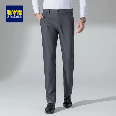 【YKK拉链】雅鹿羊毛休闲裤男商务休闲冬季厚款中年男士爸爸西裤商品大图